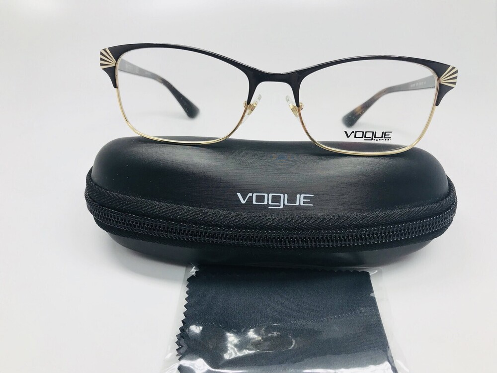 New Authentic Vogue VO 4009 997 Dark Havana & Gold Eyeglasses 54/18/140 w/ Case